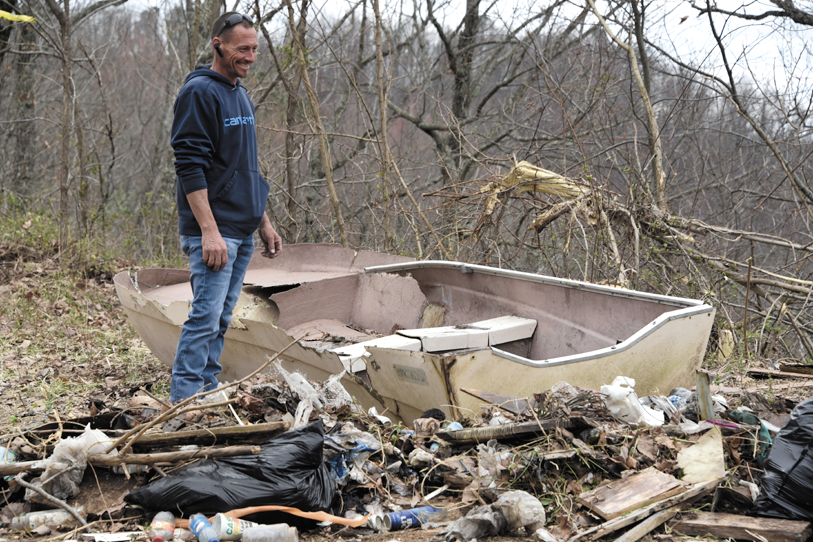 Cleaning up massive illegal dump