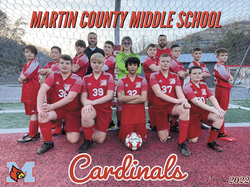Martin County Middle School Boys Soccer team