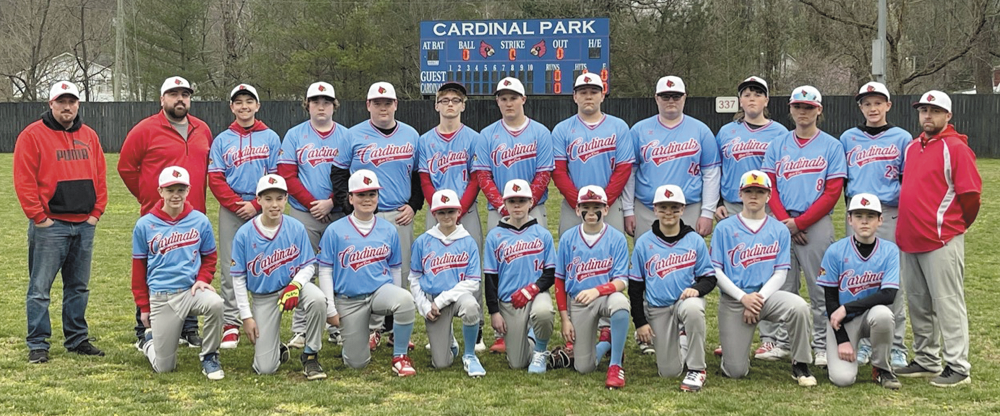 Martin County Middle School Baseball team