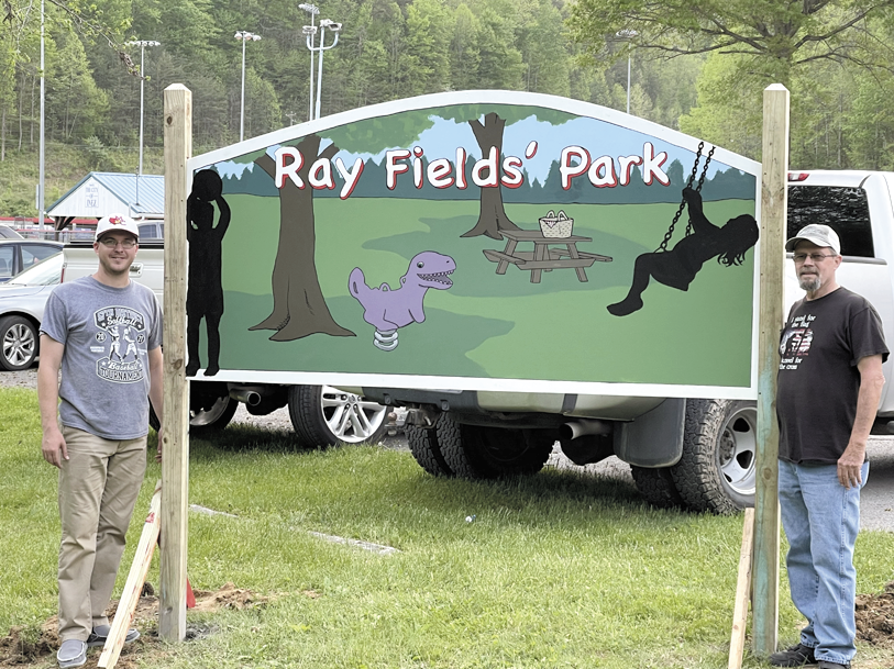 New sign hung at Ray Fields Park