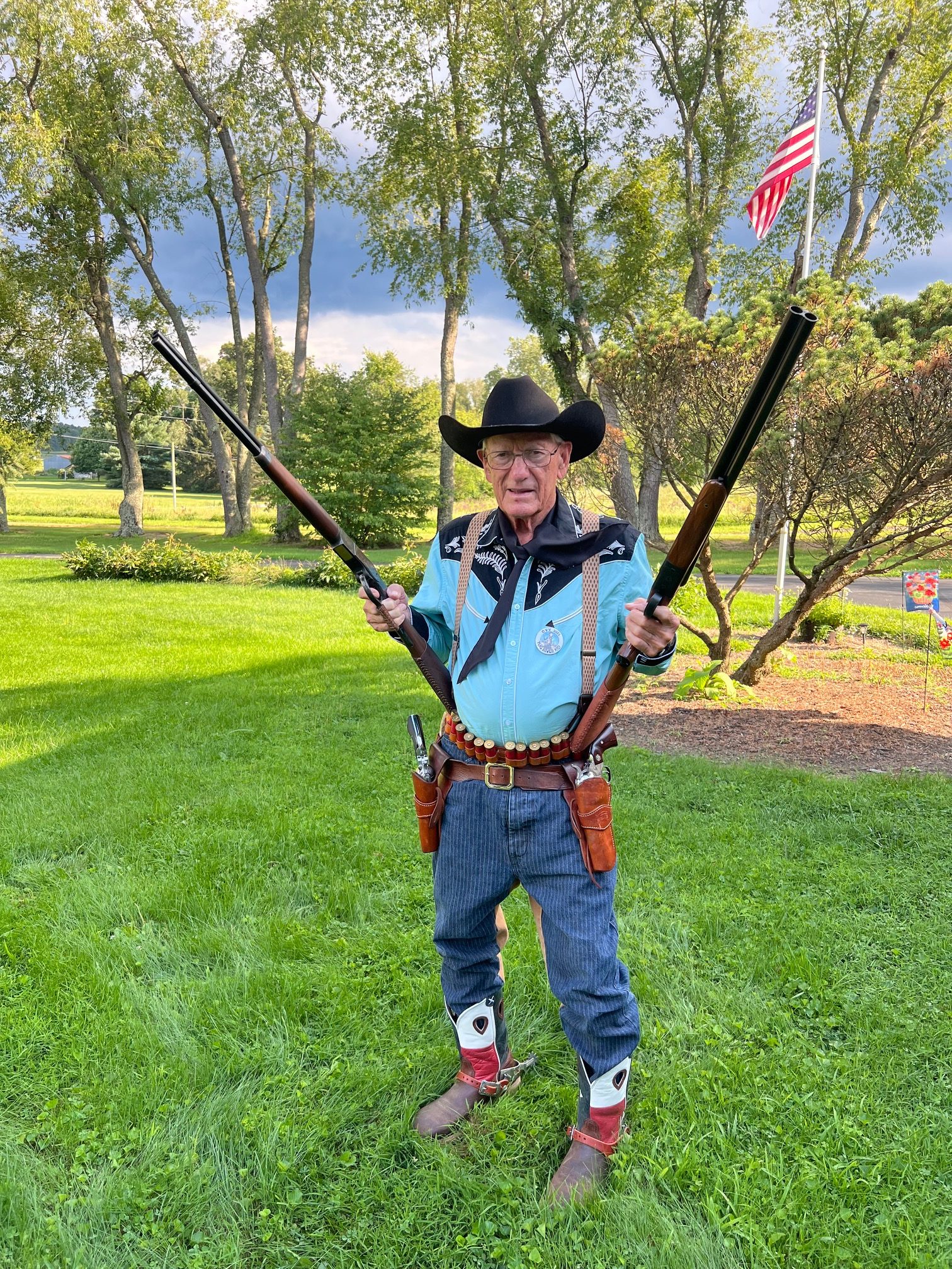 ‘Tug River Kid’ Bill Fitch is a winner in cowboy action shooting club