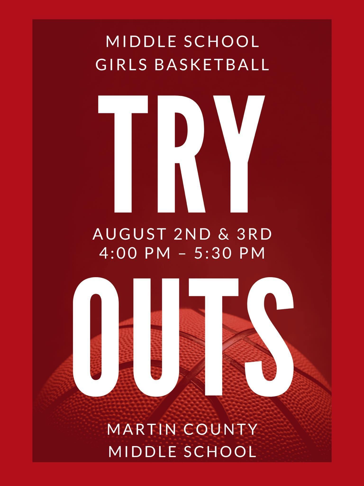 MCMS girls basketball tryouts