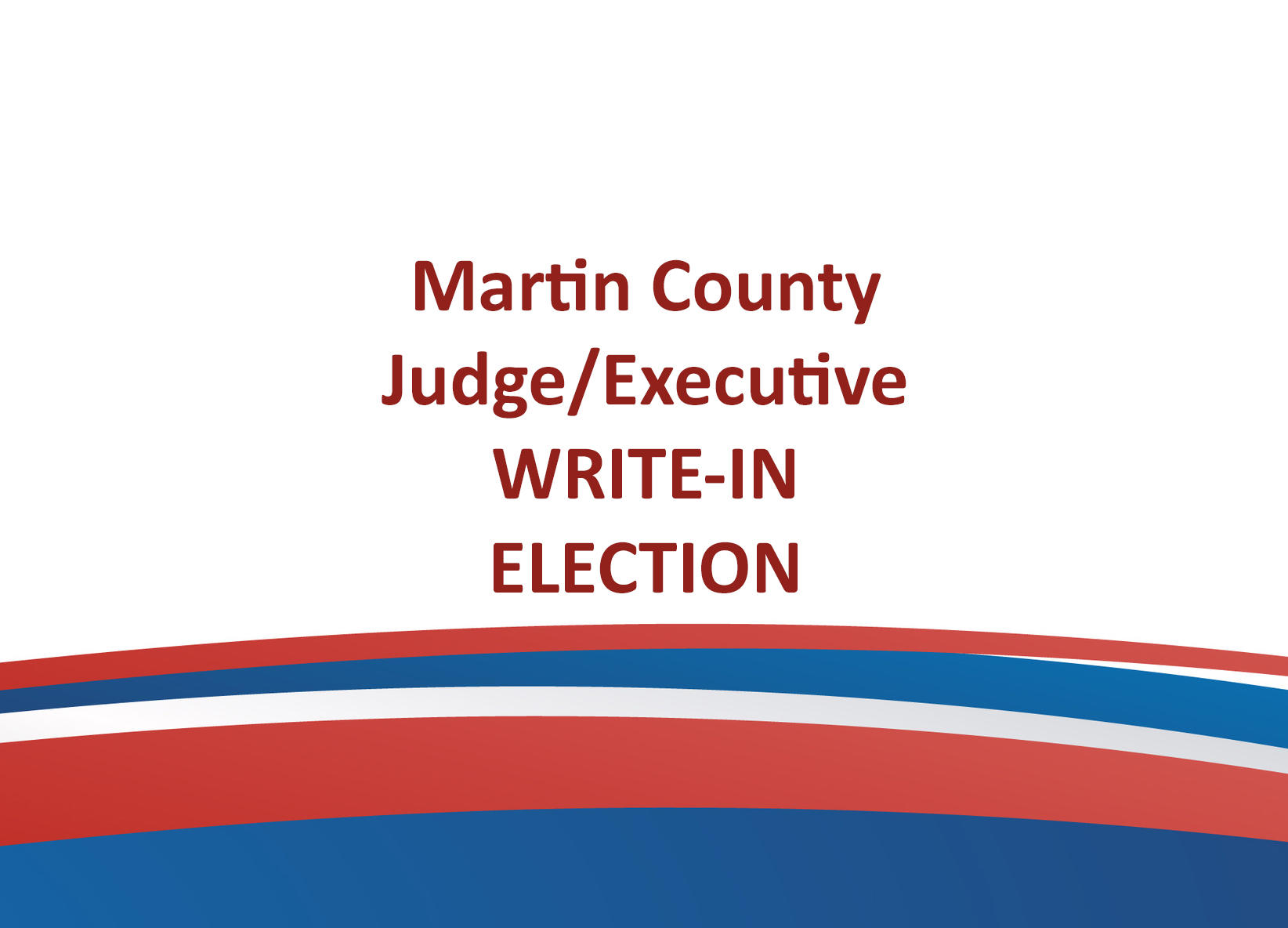 Voters will elect next judge/executive by write-in vote in historic Martin County election