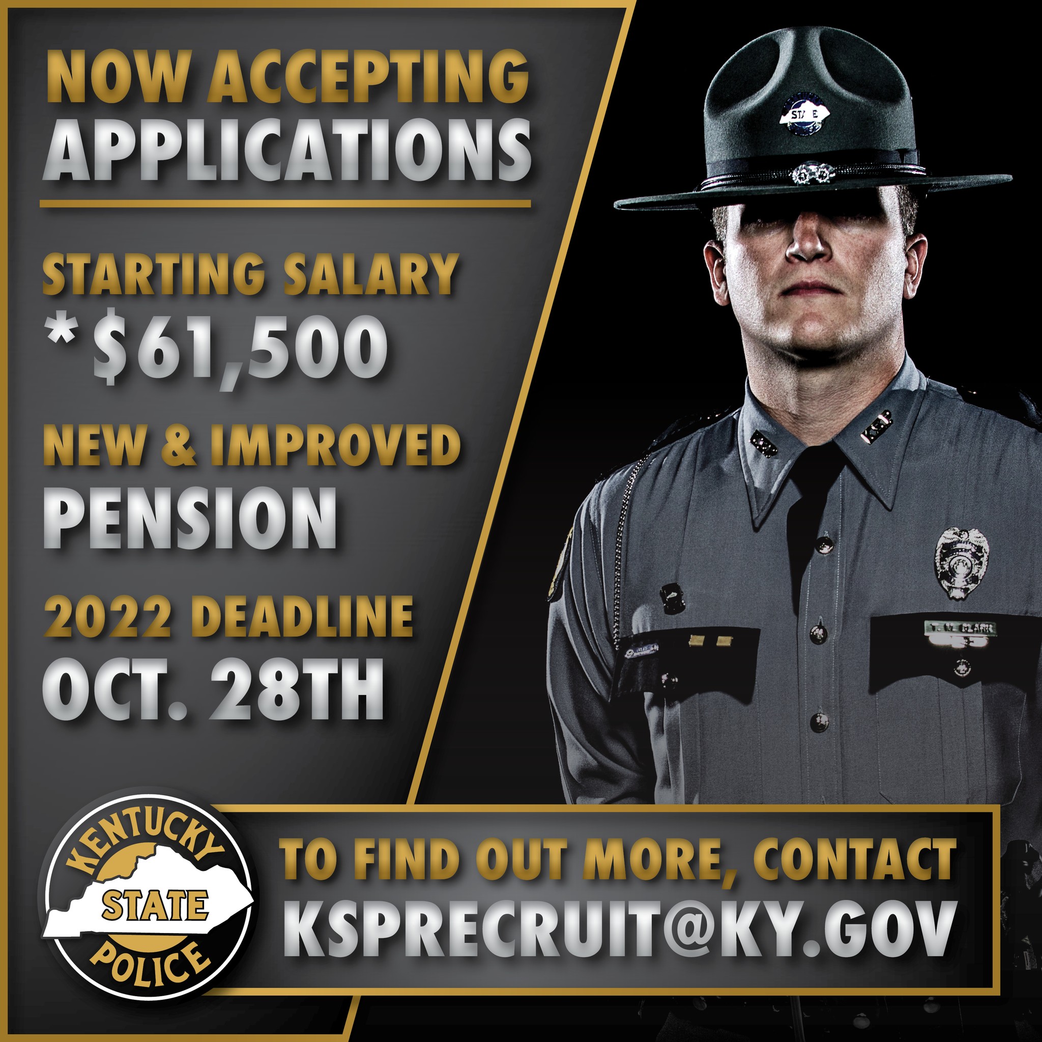 Kentucky State Police hiring troopers