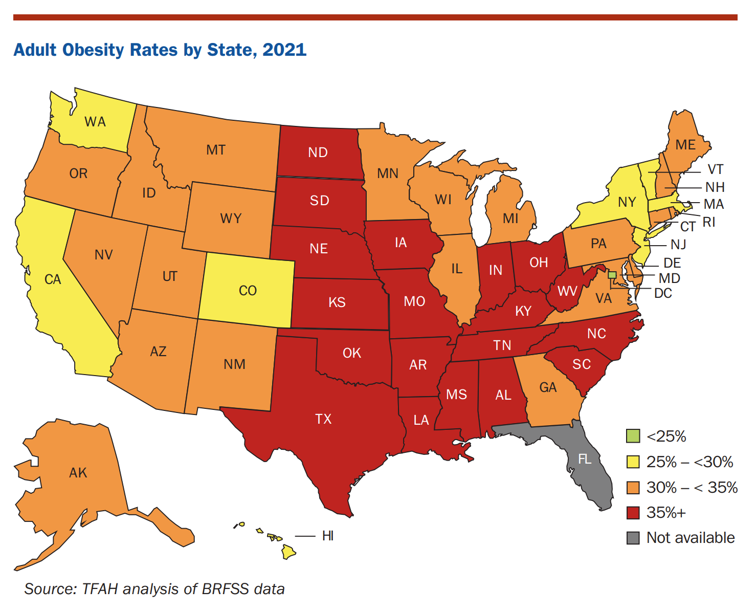 Kentucky adults have second highest obesity rate in nation