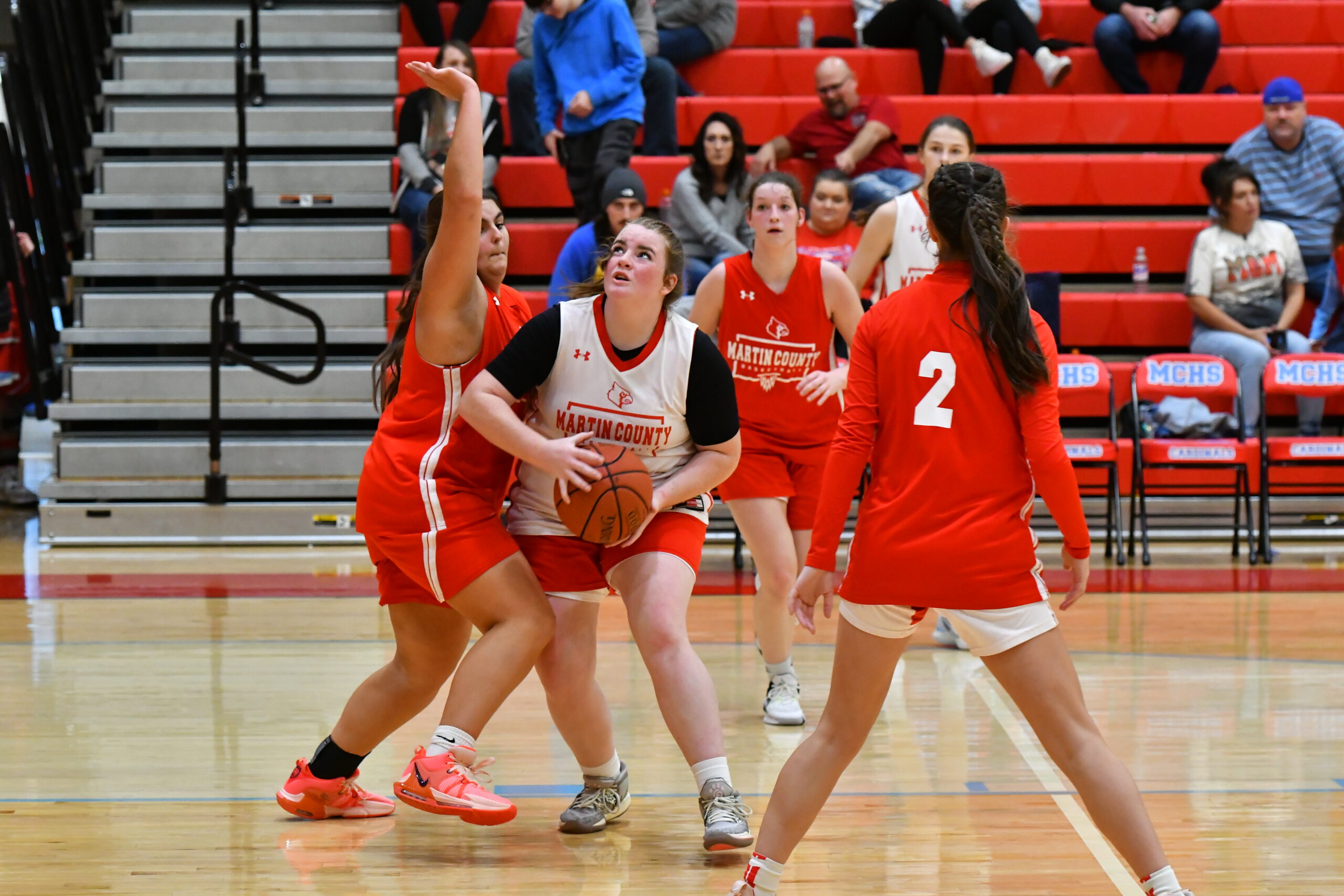 Lady Cards fall short in first scrimmage