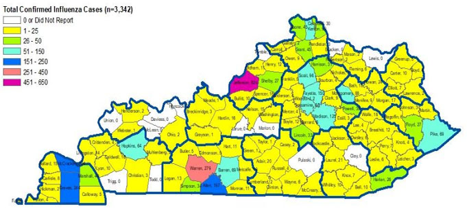 Flu off to fast start in Kentucky, as cases keep more than doubling each week