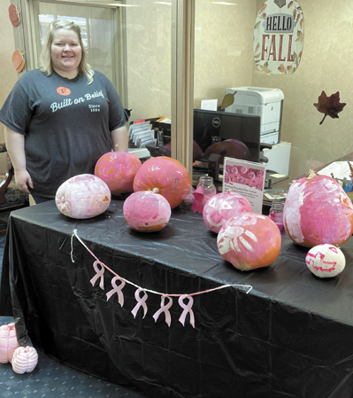 Pumpkins go pink to promote Breast Cancer Awareness Month