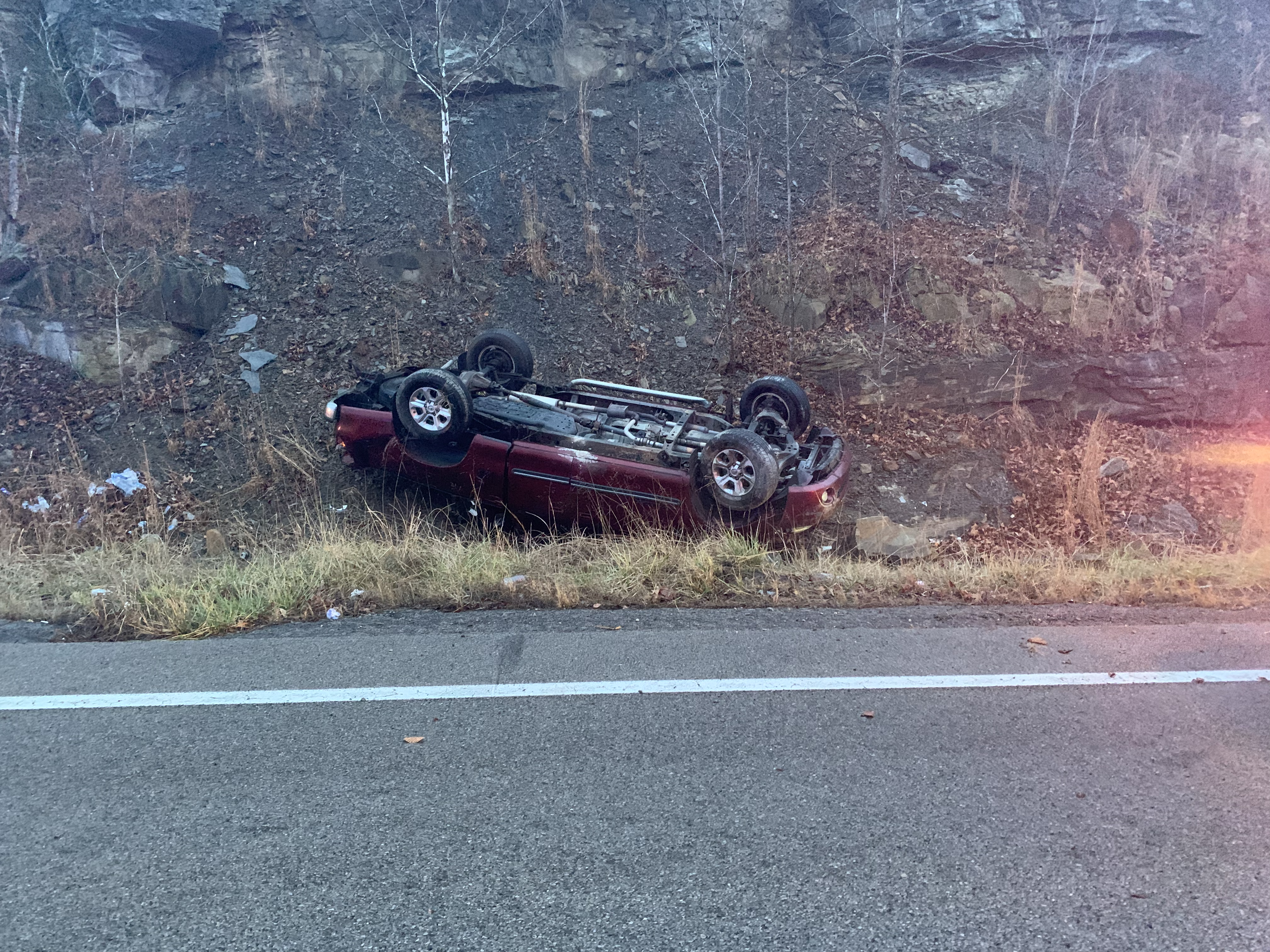 Officer says road surface is ‘dangerous’ on Buck Creek Hill