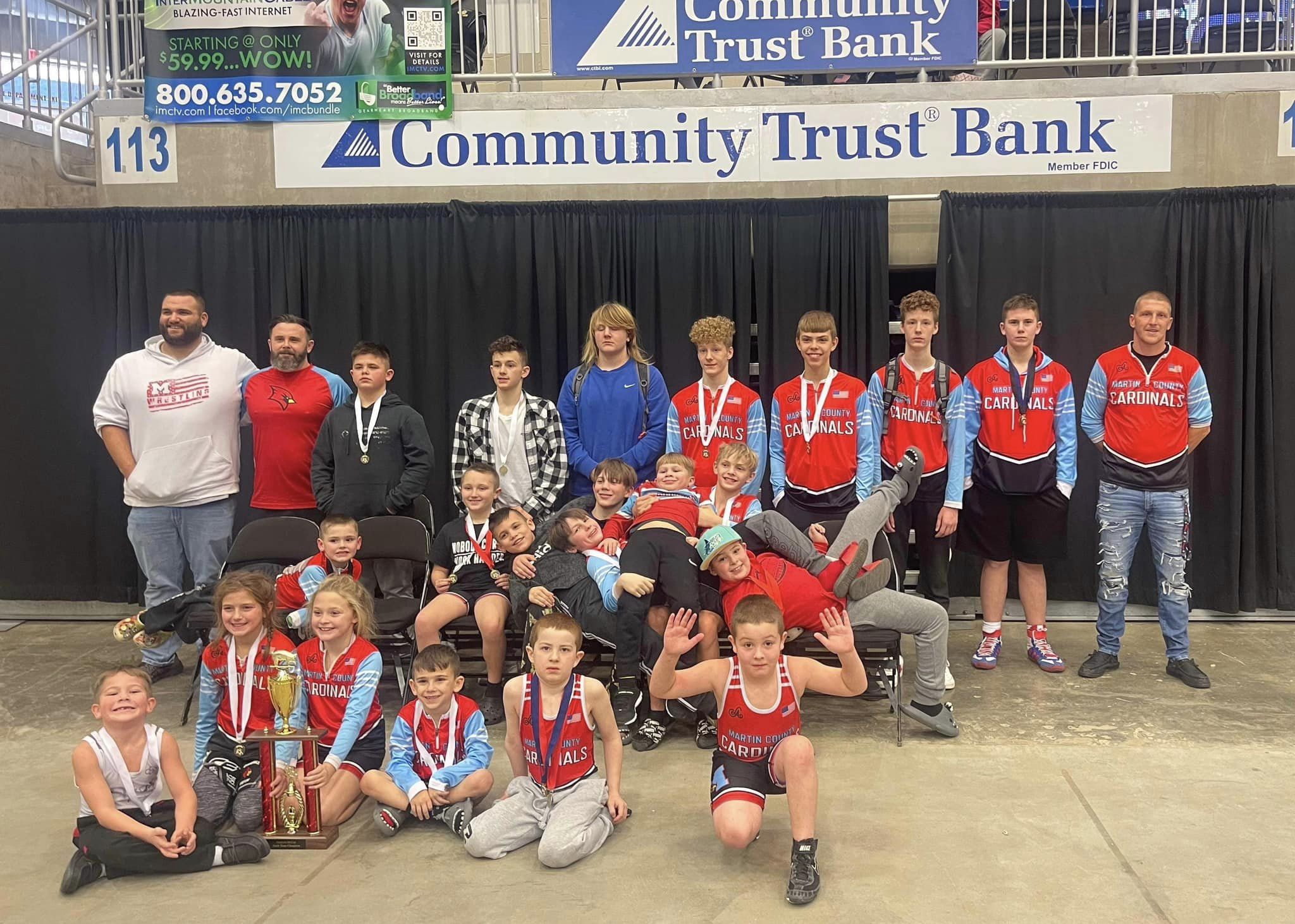 Cardinals Youth Wrestling wins Hatfield & McCoy 32 championship