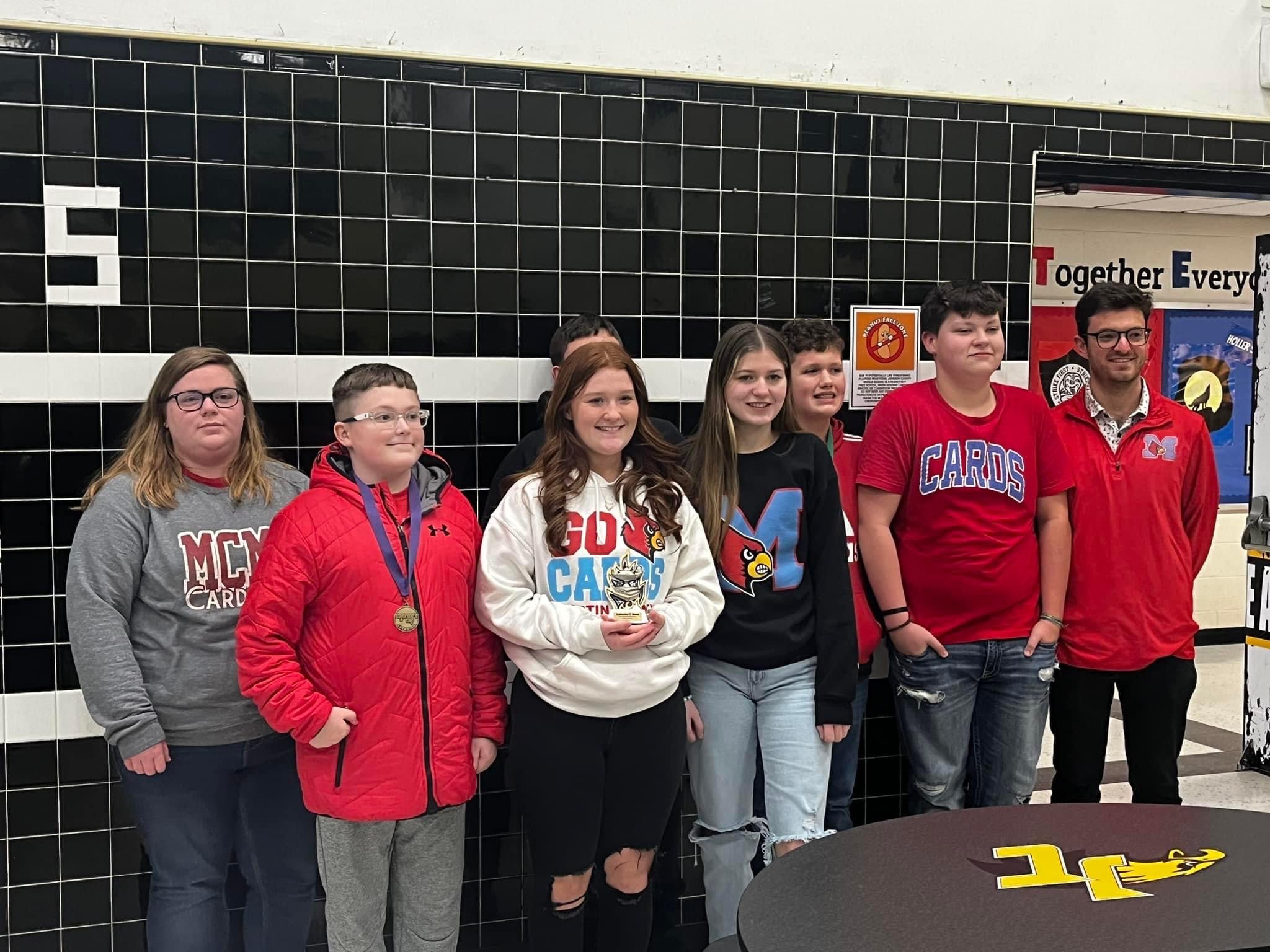 MCMS Academic team shows off