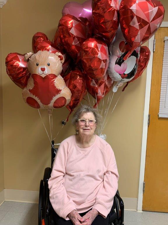 Valentine balloons bring smiles