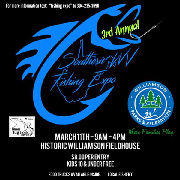 Southern West Virginia Fishing Expo returns Saturday, March 11 to Williamson Fieldhouse