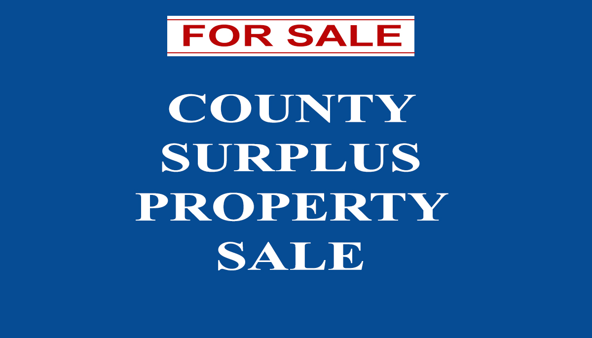 County selling land, vehicles