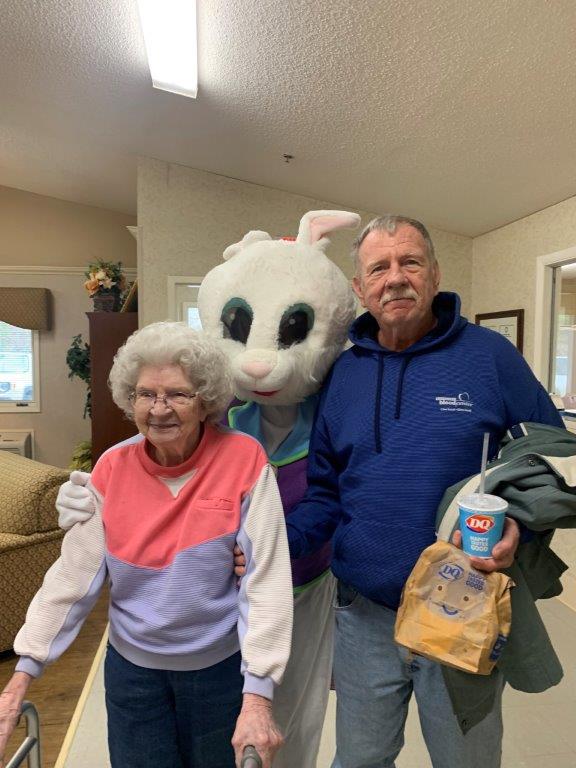Easter Bunny visit at MCHCF