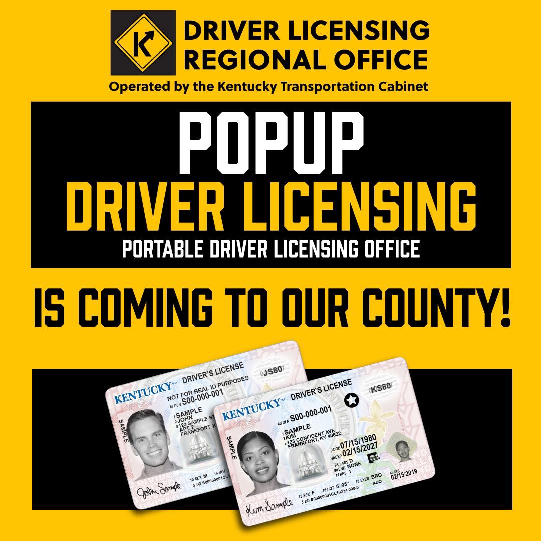 Popup driver licensing Tuesday in Inez