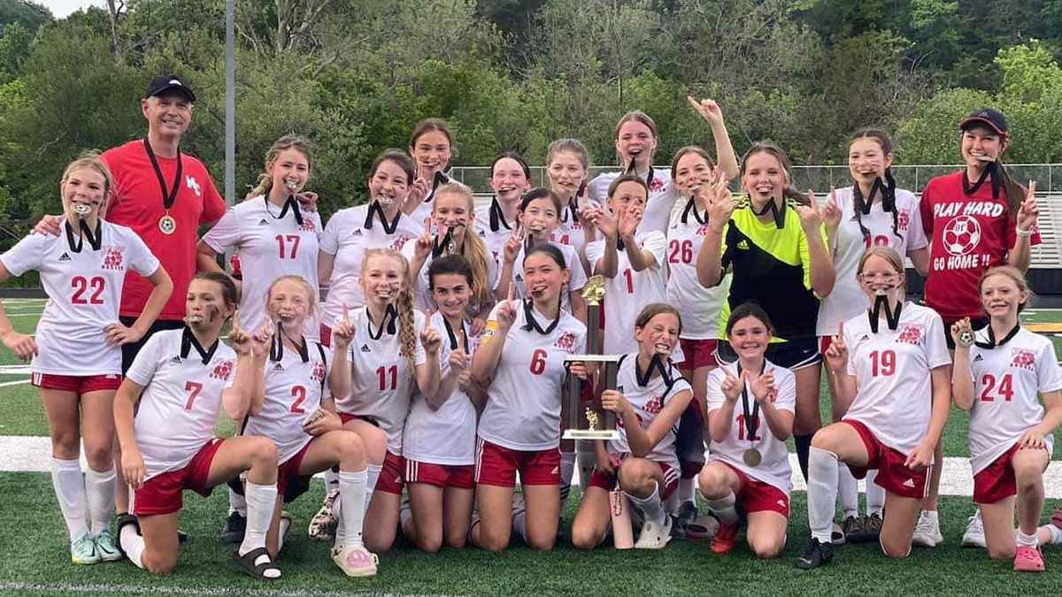 Martin County Middle girls soccer wins district title