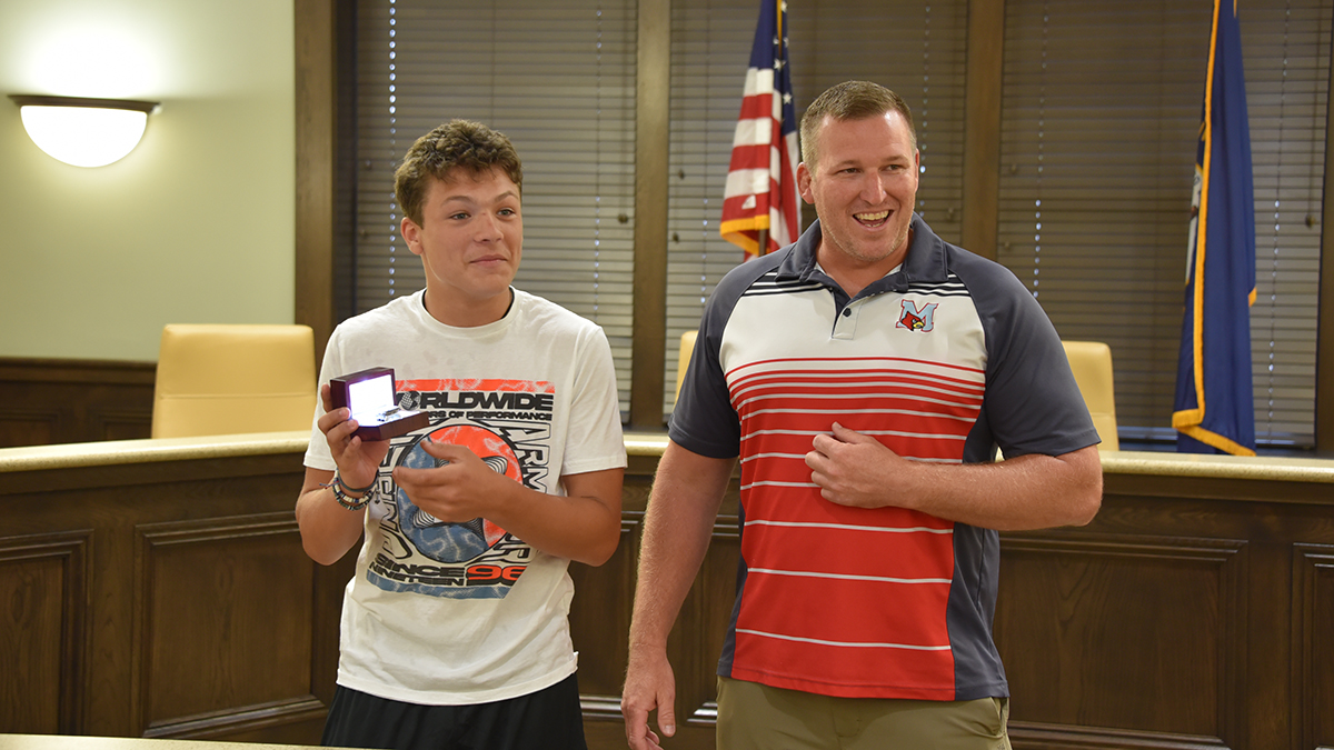 Martin County wrestling coaches surprise middle school state champ with ring
