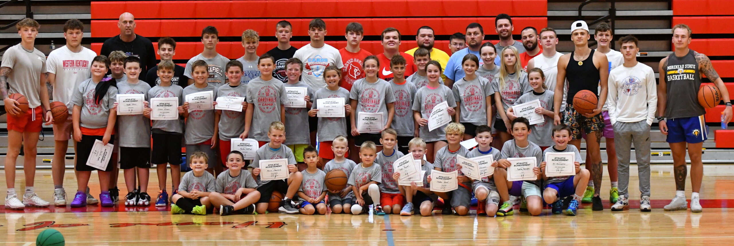 Martin County’s basketball camp draws good attendance: D1 athletes James and Dingess ignite inspiration, skills training