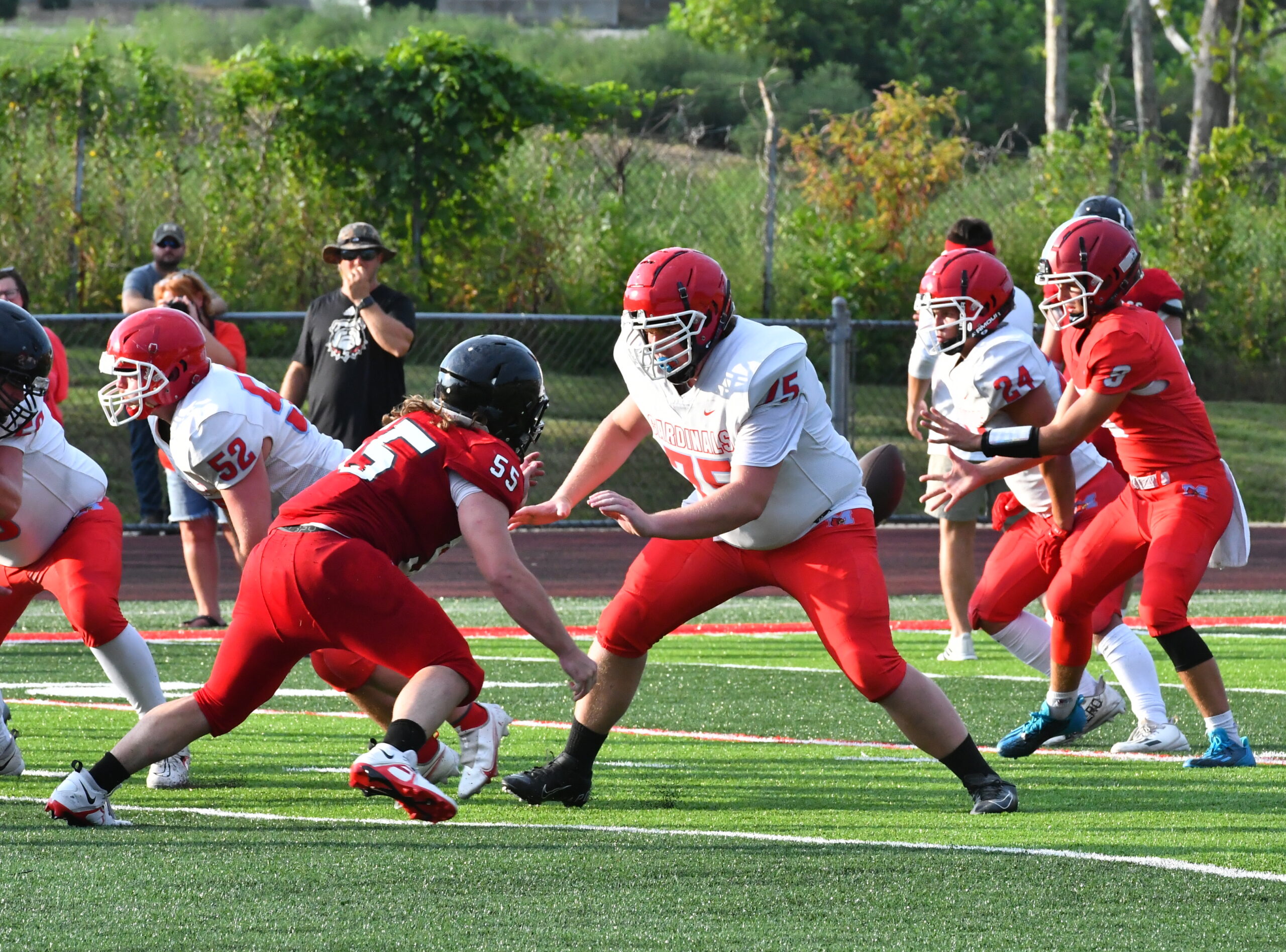 Martin County scrimmages Lawrence County, Russell