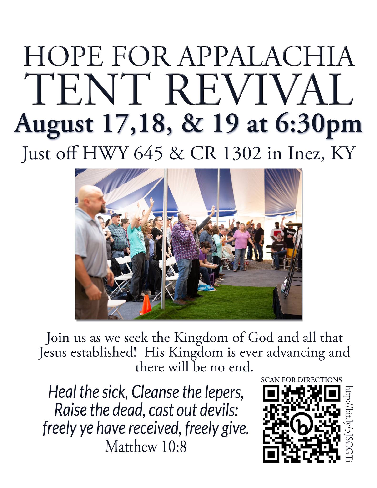 Old-time tent revival on tap for Thursday, Friday and Saturday