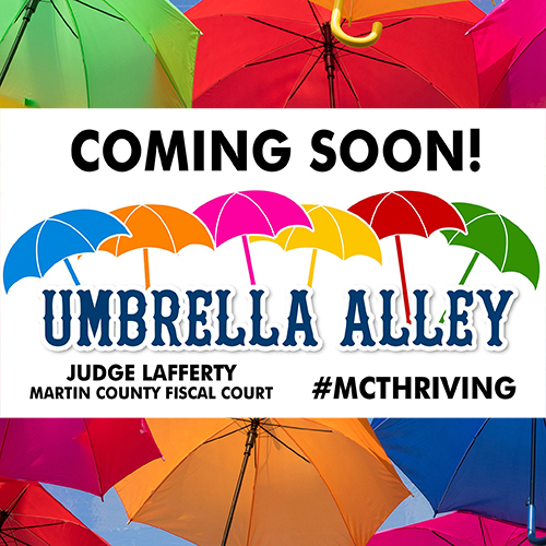‘Umbrella Alley’ ribbon-cutting Friday in Inez; judge invites everyone