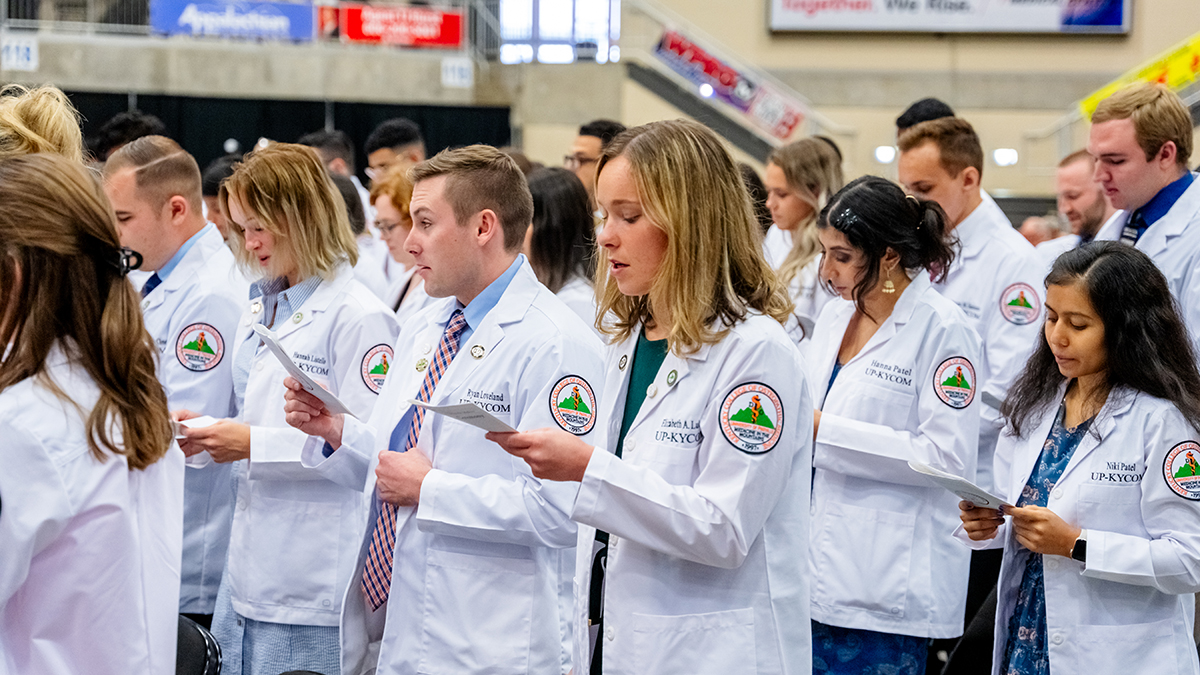 Next class of physicians gathers for white coat ceremony