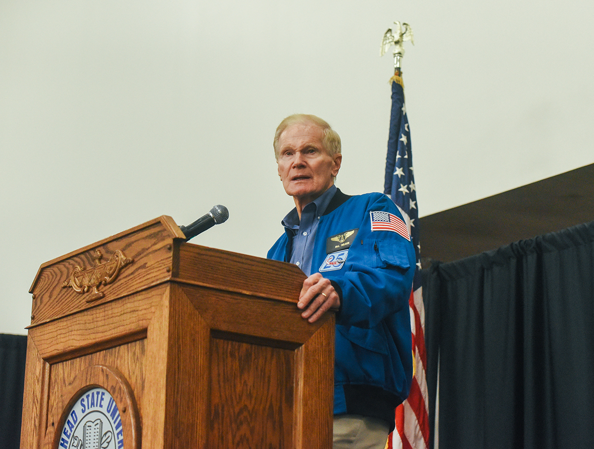 NASA administrator Bill Nelson speaks at MSU 