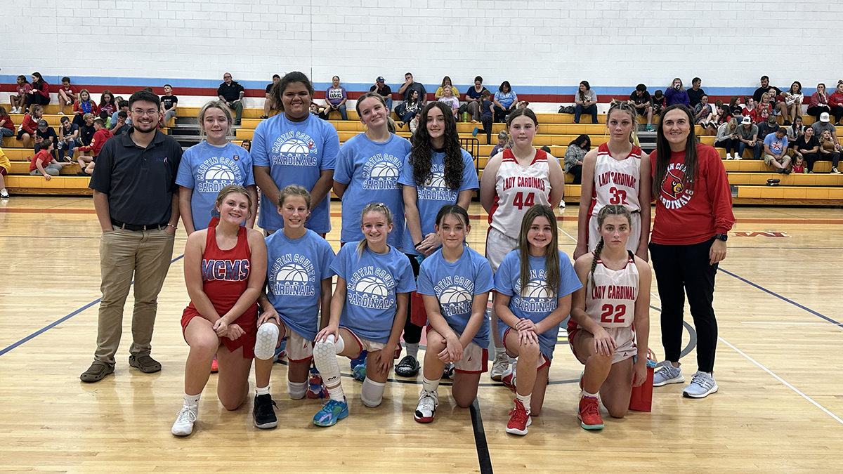 Martin County Middle School girls wrap up regular season with win