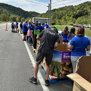 Athletes lend a hand