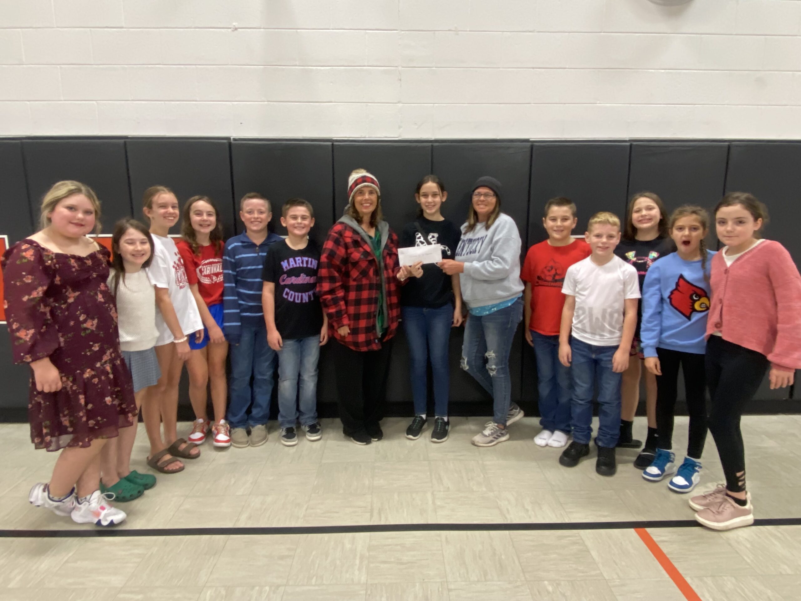 Inez student council donates to festival