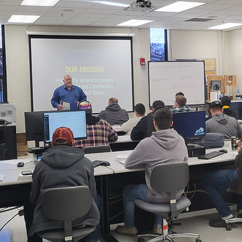 FBI recruiters visit BSCTC, seeking future electronic technicians