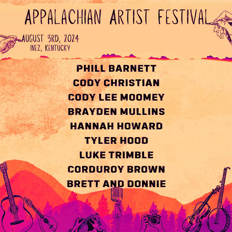 Appalachian Artist Festival announces 2024 musical lineup