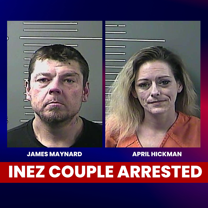 Inez couple arrested on domestic violence charges