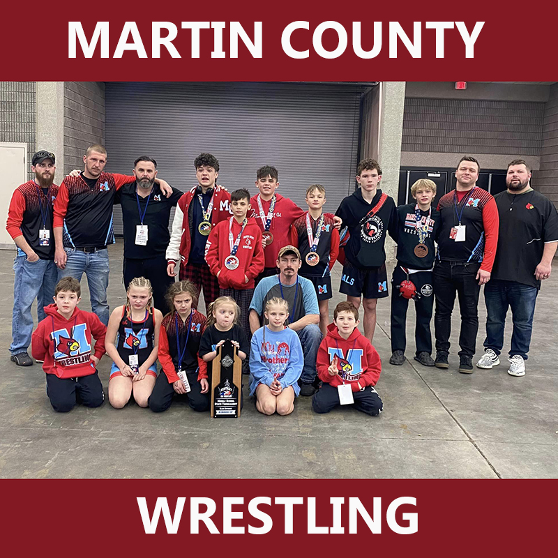 Martin County Youth finishes with four state wrestling champs and team runner-up