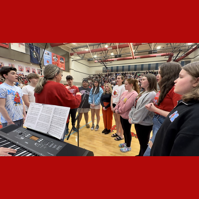 Drama Club performs national anthem