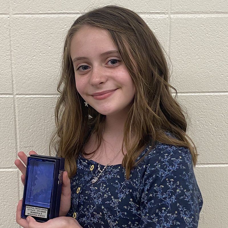 Fletcher wins first place in regional science fair