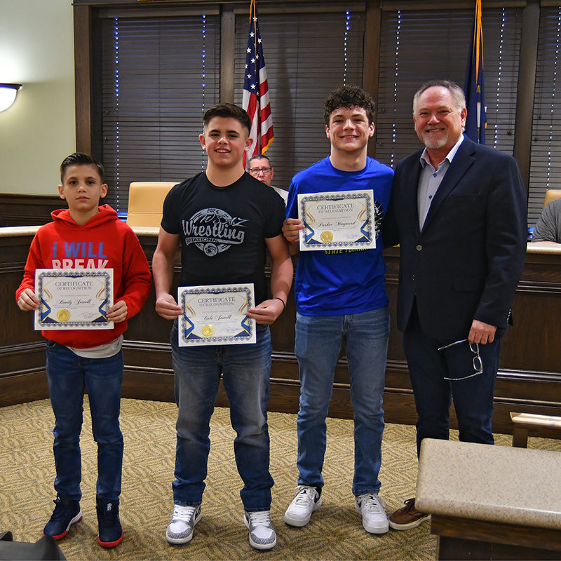 Celebrating excellence: Wrestlers honored at Martin County Fiscal Court meeting