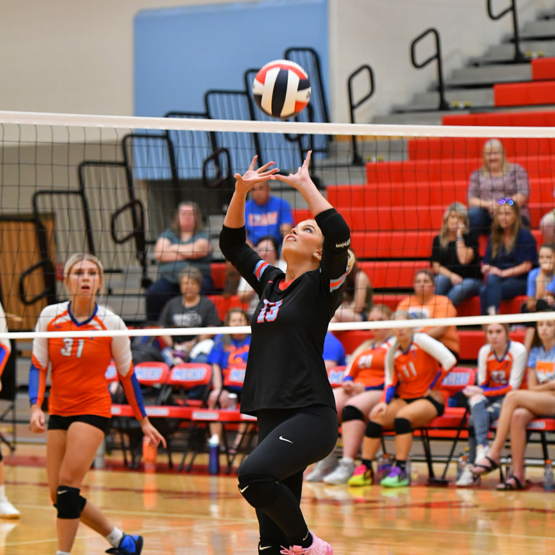 Lady Cards volleyball versus Man