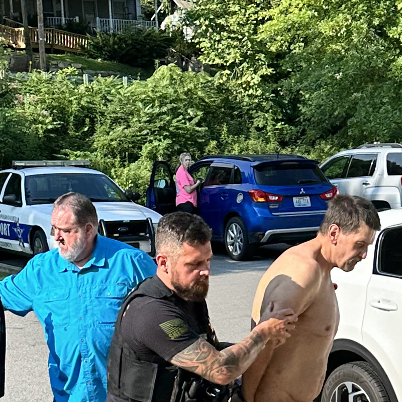 Man arrested for naked outburst in Pilgrim