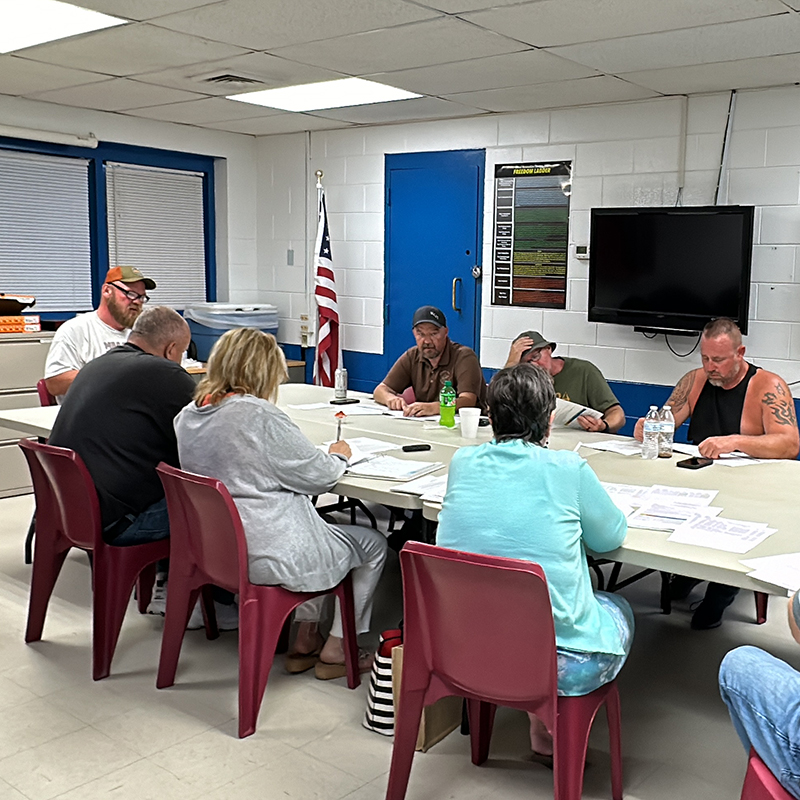 Big Sandy Detention Center reviews finances and inmate work detail allotments