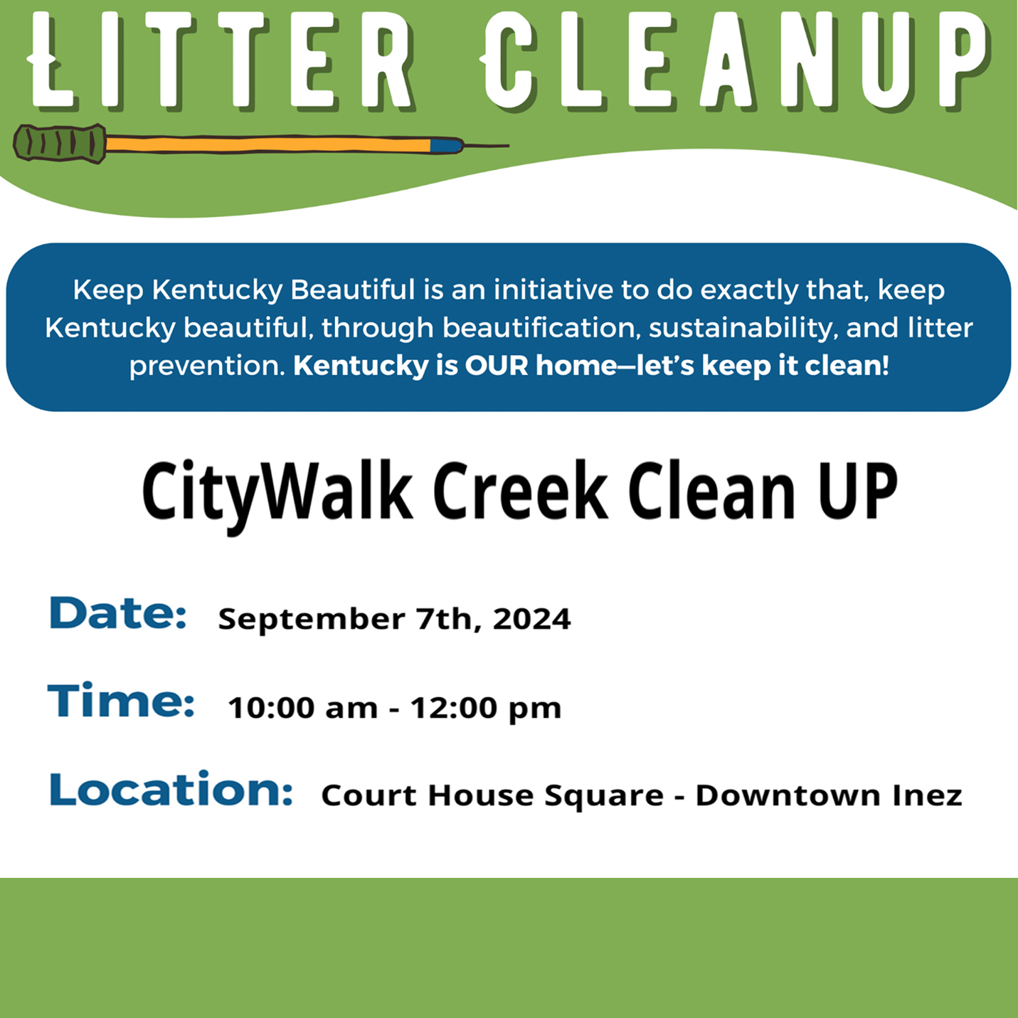 Inez seeks volunteers for creek cleanup event this Saturday