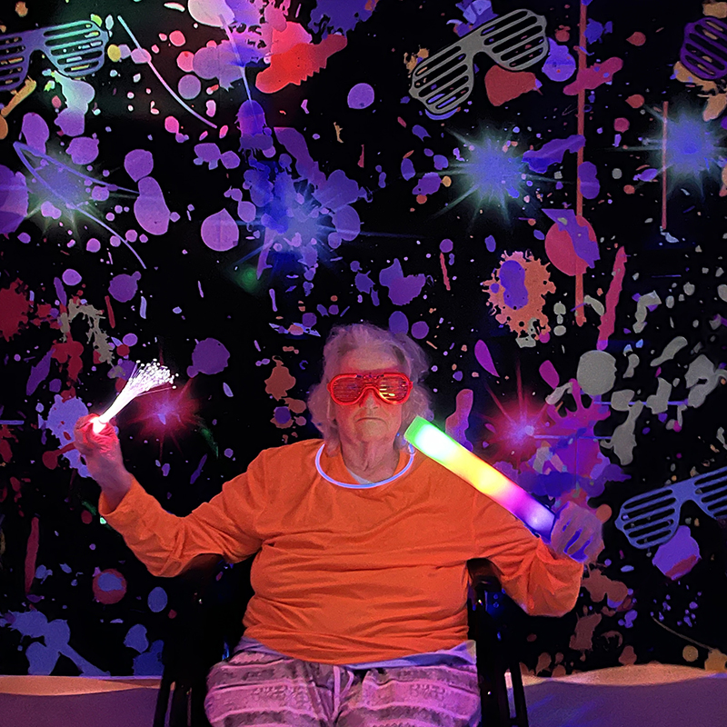 MCHCF enjoys glow dance party