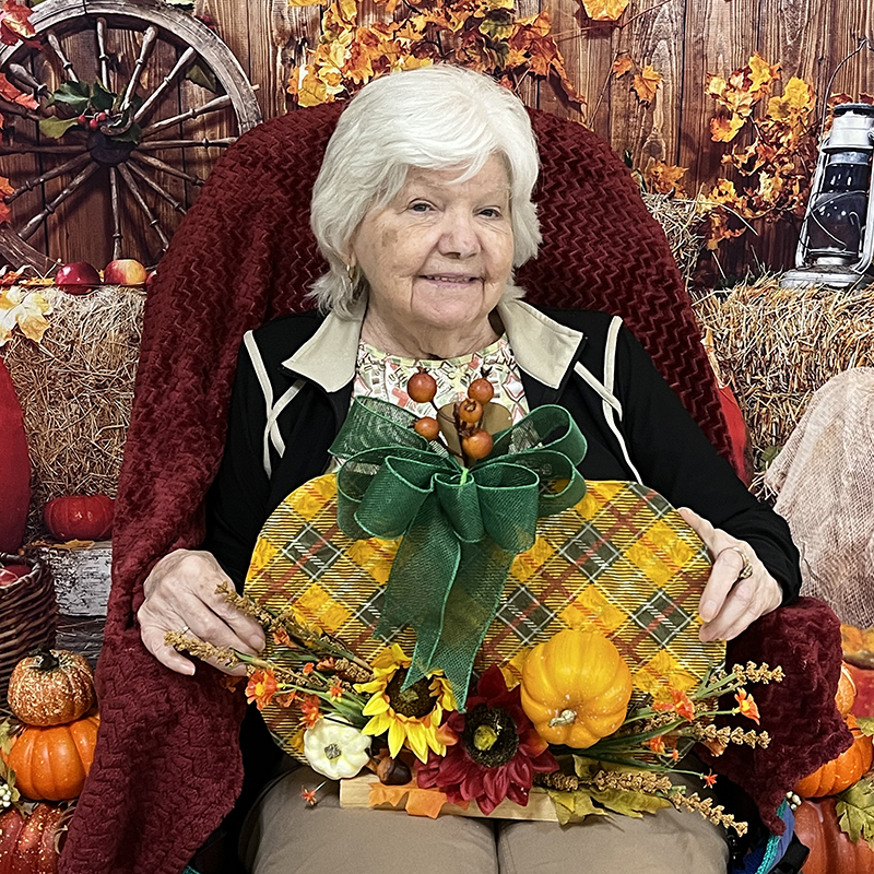 MC Health Care Facility residents craft festive fall décor 