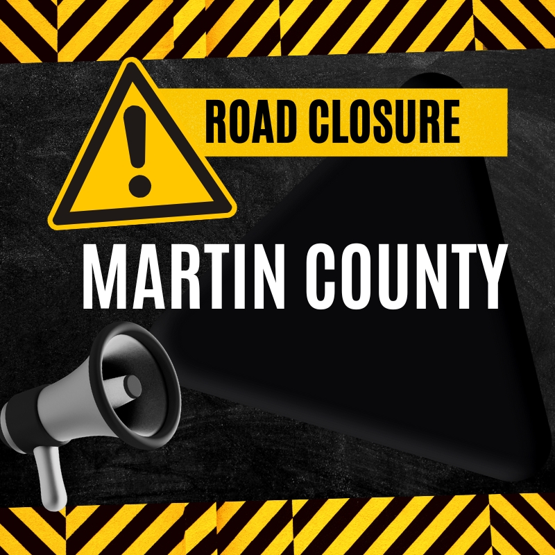 Road closure KY 2031 Elk Creek in Martin County