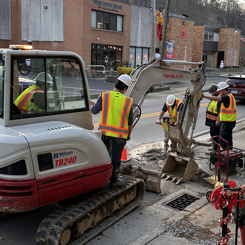 Water line leak repair