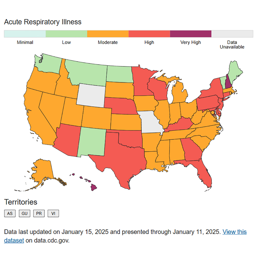 Kentucky has ‘very high’ rate of respiratory illness