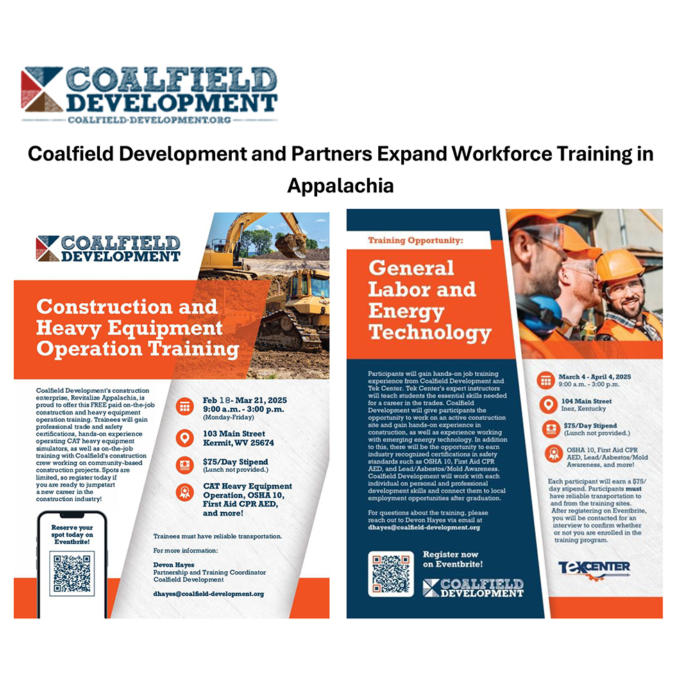 Coalfield Development expands workforce training to Kermit and Inez