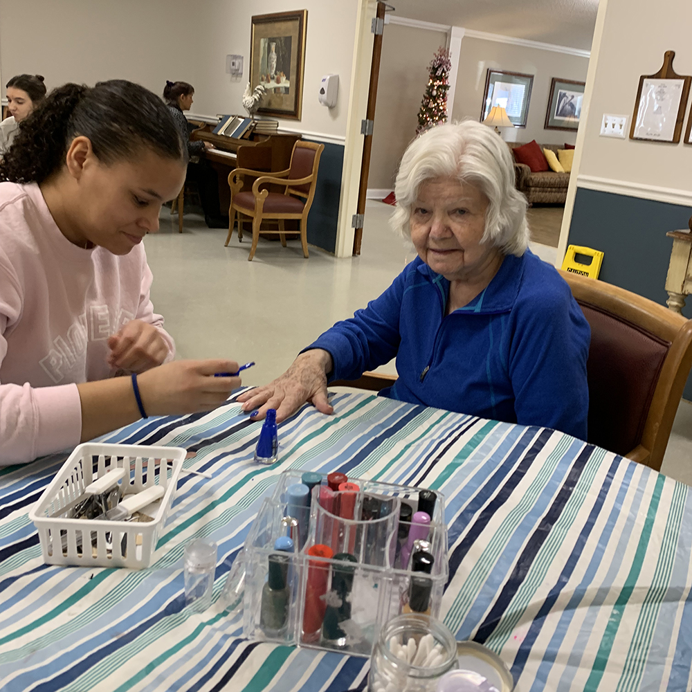 Mount Vernon Nazarene students bring fun to nursing home