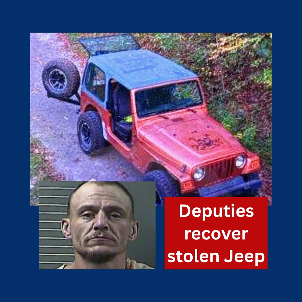 Police recover stolen Jeep on Wolf Creek